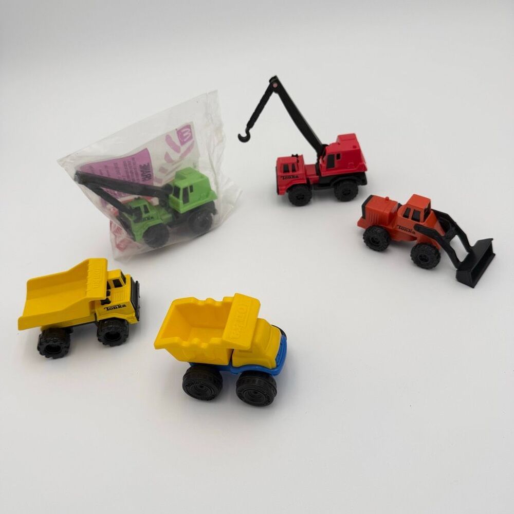McDonald’s Tonka Miniature Toy Trucks Articulating Construction Crew Trucks Lot